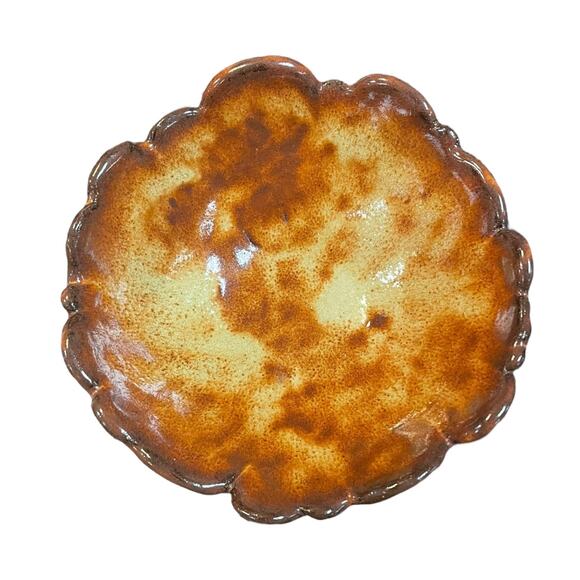 Handmade Pottery Ceramic Coil Bowl Antique Bronze - Picture 2 of 5